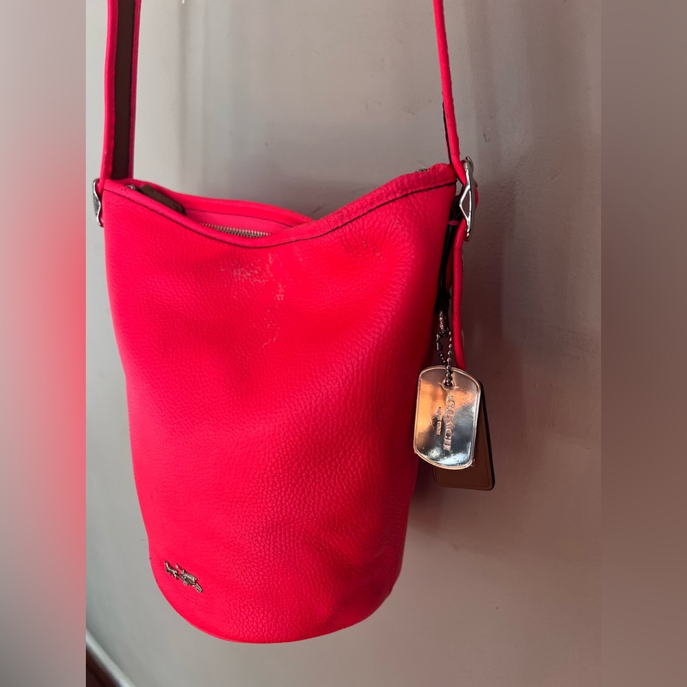 Coach Vibrant Pink Crossbody Bag - Picture 9 of 13